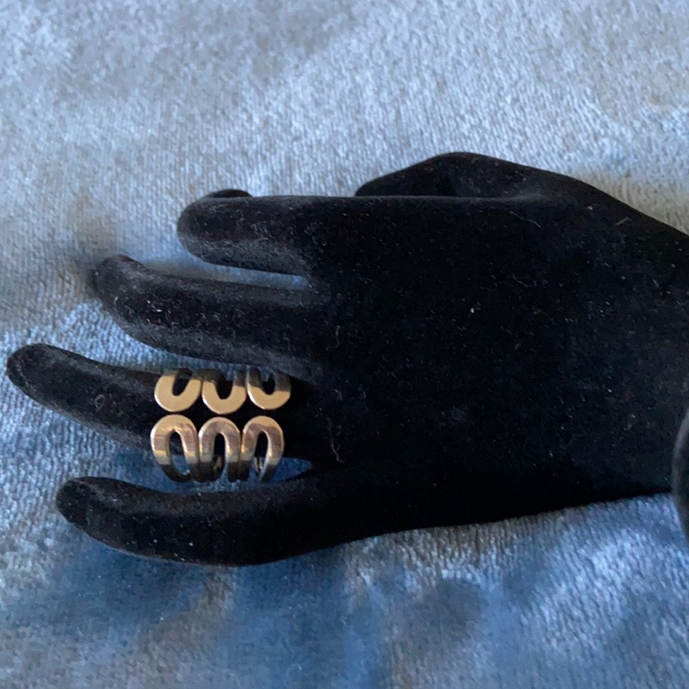 Sterling 925 Silver Scalloped Open Ring